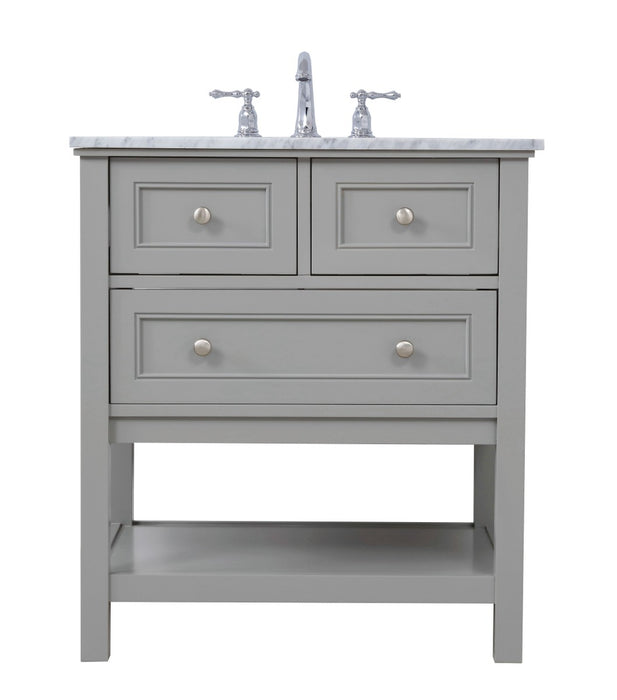 Elegant Lighting VF27030GR Single Bathroom Vanity Set, Grey