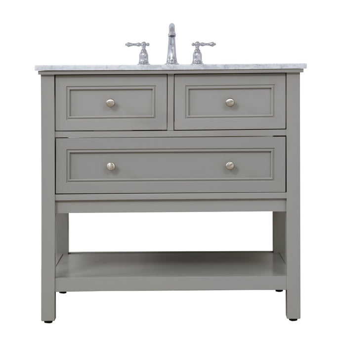 Elegant Lighting VF27036GR Single Bathroom Vanity Set, Grey