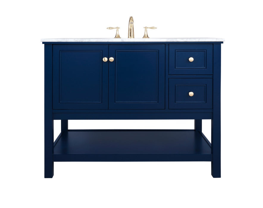 Elegant Lighting VF27042BL Bathroom Vanity Set, Blue