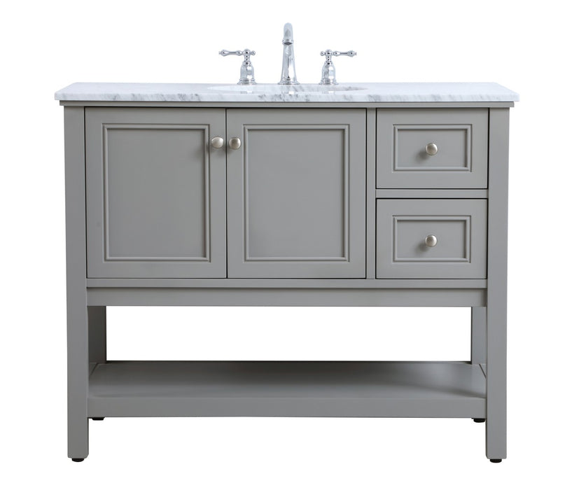 Elegant Lighting VF27042GR Single Bathroom Vanity Set, Grey