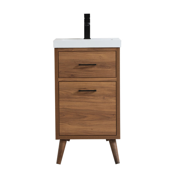 Elegant Lighting VF41018WB Bathroom Vanity, Walnut Brown