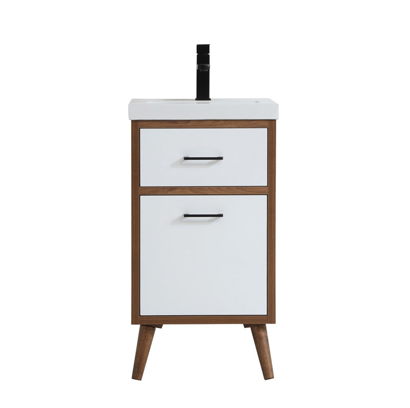 Elegant Lighting VF41018WH Bathroom Vanity, Matte White