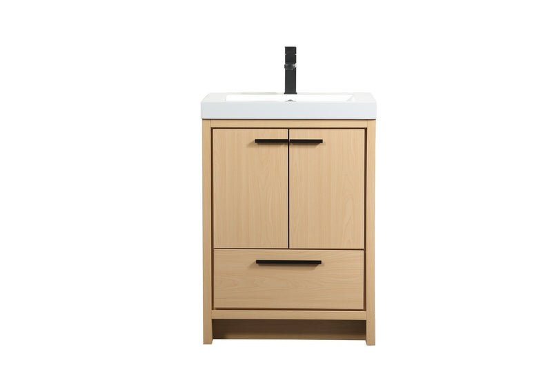 Elegant Lighting VF46024MMP Bathroom Vanity Set, Maple