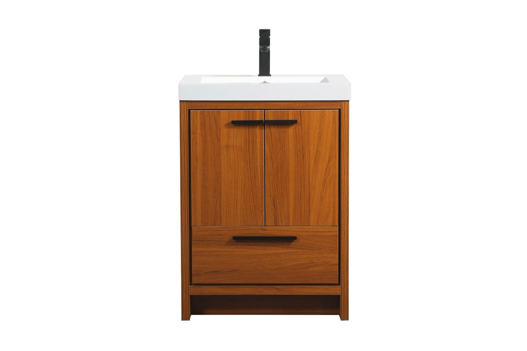 Elegant Lighting VF46024MTK Bathroom Vanity Set, Teak
