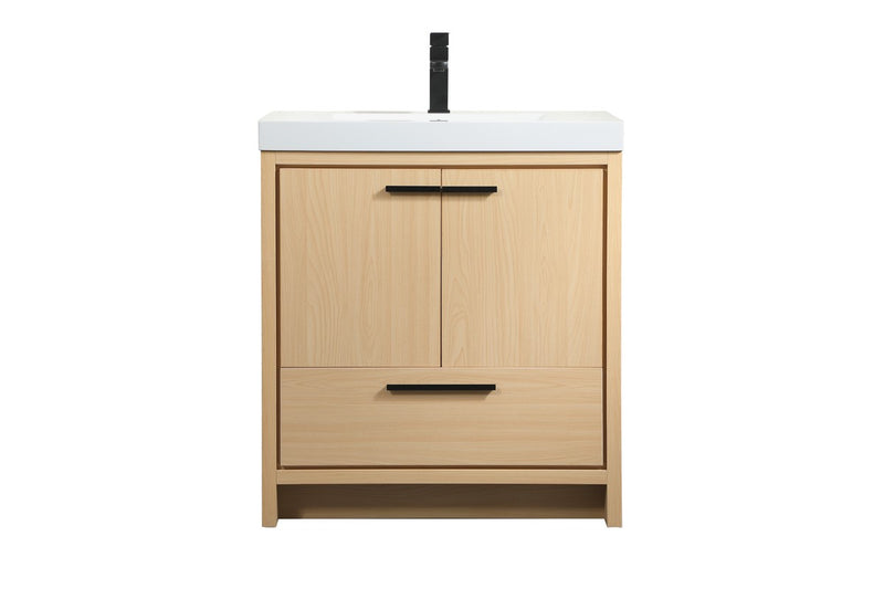 Elegant Lighting VF46030MMP Bathroom Vanity Set, Maple