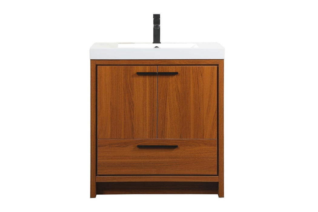 Elegant Lighting VF46030MTK Bathroom Vanity Set, Teak