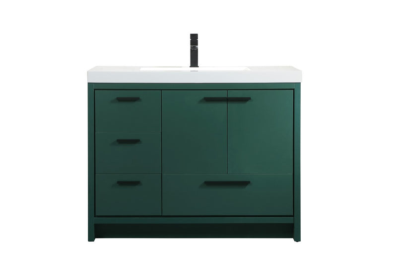 Elegant Lighting VF46042MGN Bathroom Vanity Set, Green