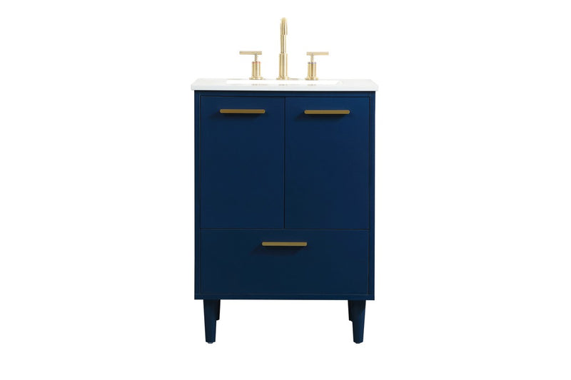 Elegant Lighting VF47024MBL Vanity Sink Set, Blue