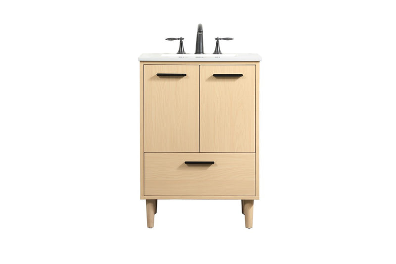 Elegant Lighting VF47024MMP Vanity Sink Set, Maple