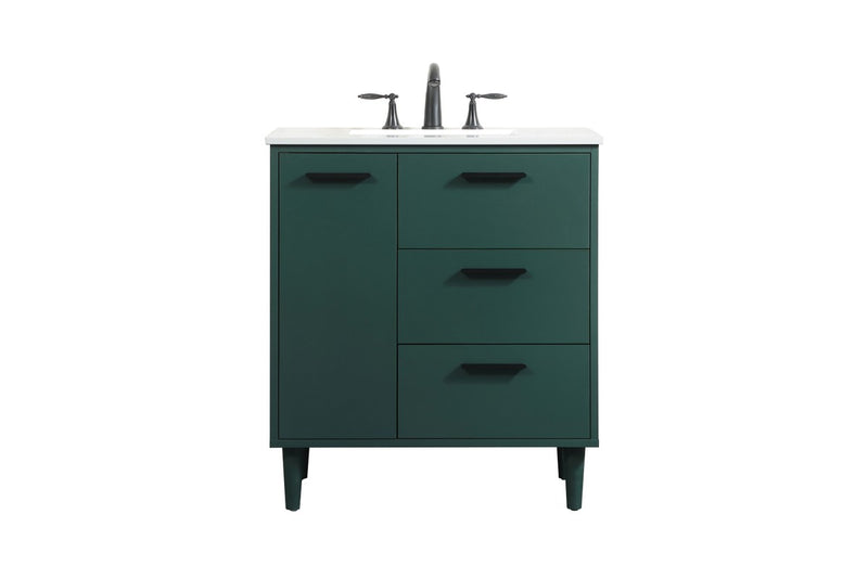 Elegant Lighting VF47030MGN Vanity Sink Set, Green