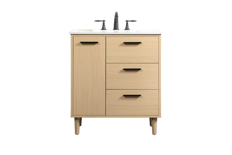 Elegant Lighting VF47030MMP Vanity Sink Set, Maple