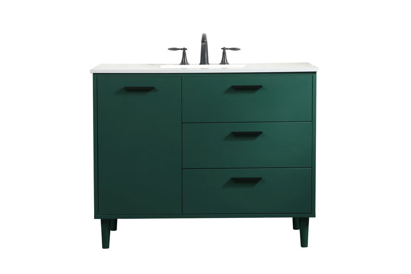Elegant Lighting VF47042MGN Vanity Sink Set, Green
