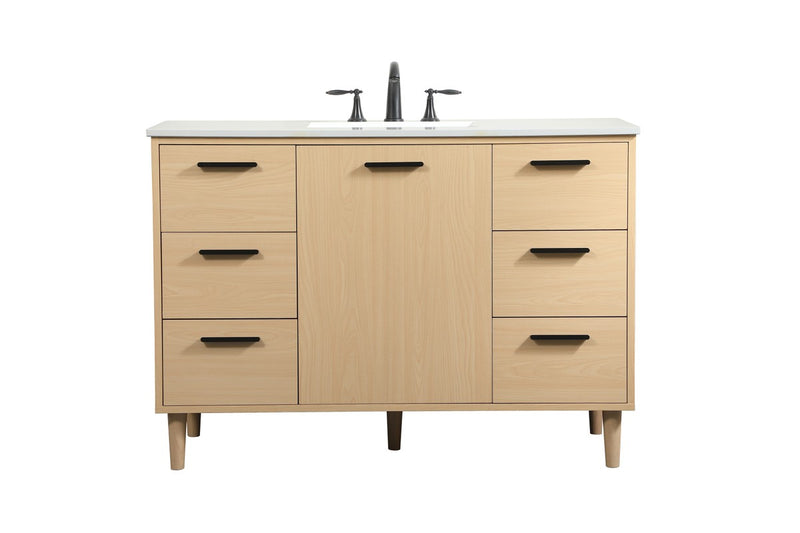 Elegant Lighting VF47048MMP Vanity Sink Set, Maple