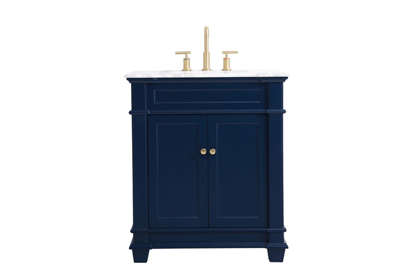 Elegant Lighting VF50030BL Bathroom Vanity Set, Blue