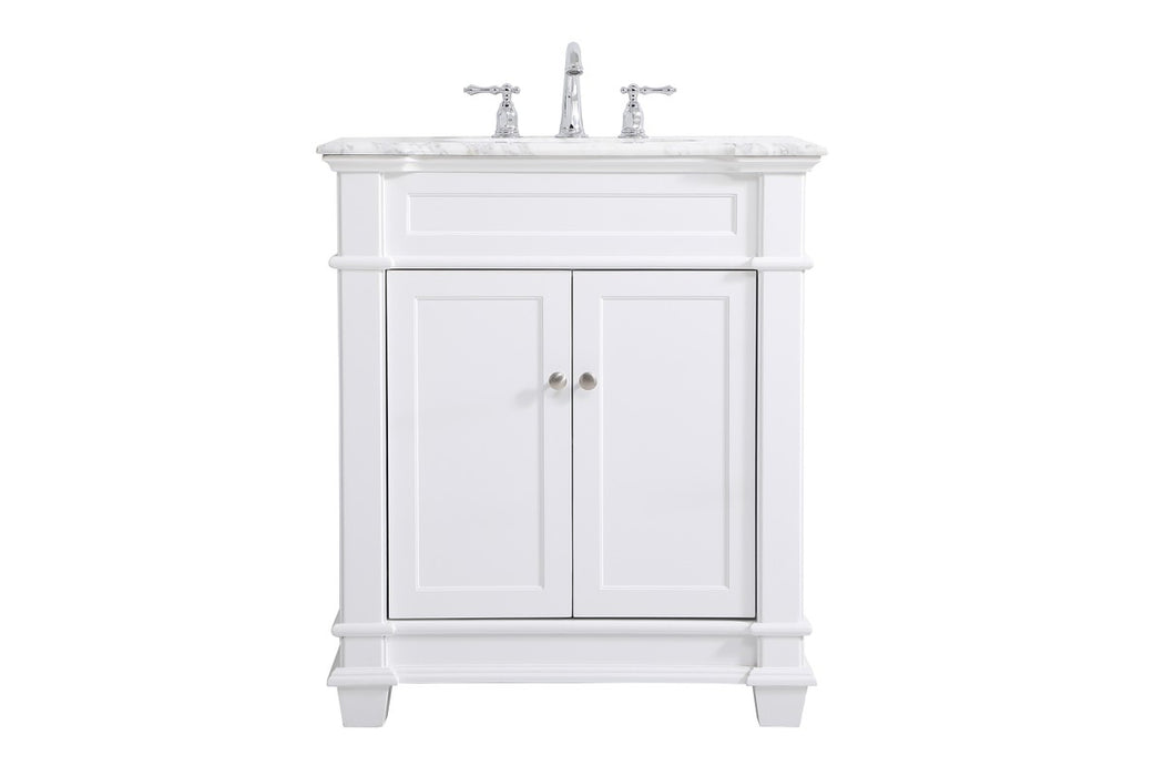 Elegant Lighting VF50030WH Bathroom Vanity Set, White