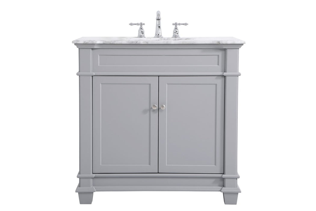 Elegant Lighting VF50036GR Bathroom Vanity Set, Grey