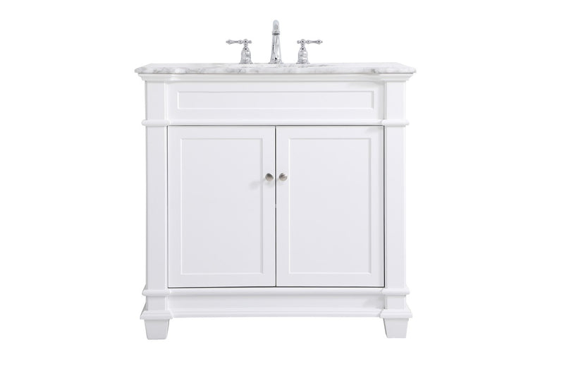 Elegant Lighting VF50036WH Bathroom Vanity Set, White