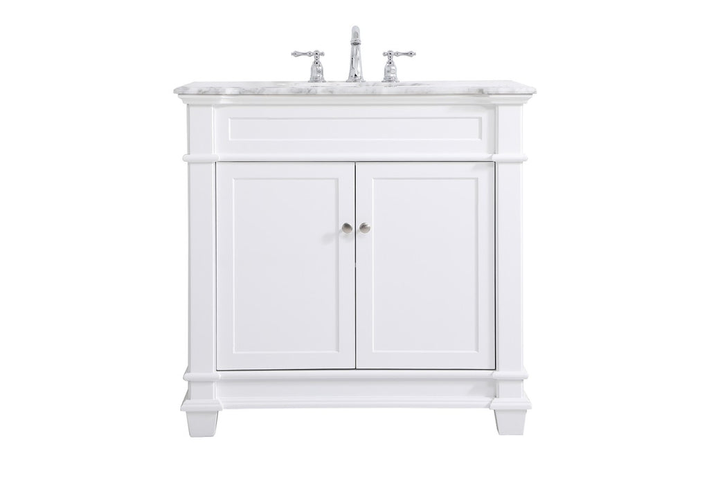 Elegant Lighting VF50036WH Bathroom Vanity Set, White