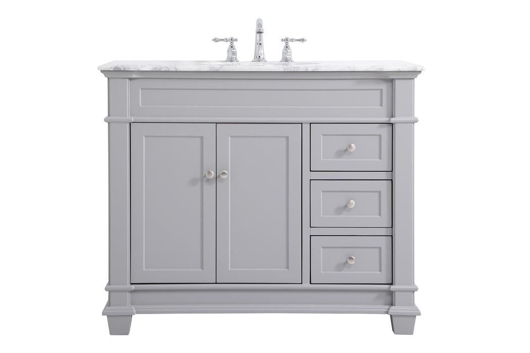 Elegant Lighting VF50042GR Bathroom Vanity Set, Grey