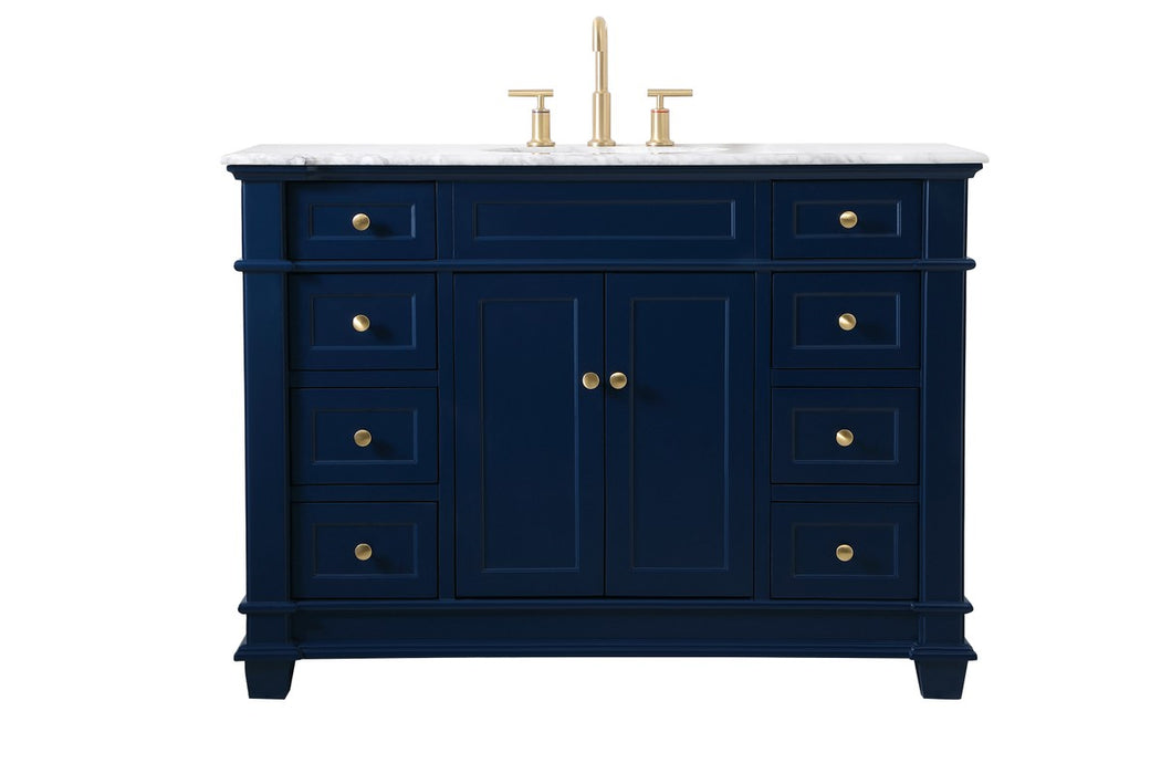 Elegant Lighting VF50048BL Bathroom Vanity Set, Blue