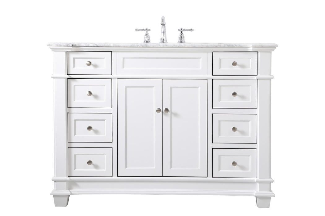Elegant Lighting VF50048WH Bathroom Vanity Set, White