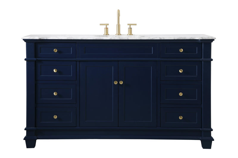 Elegant Lighting VF50060BL Bathroom Vanity Set, Blue