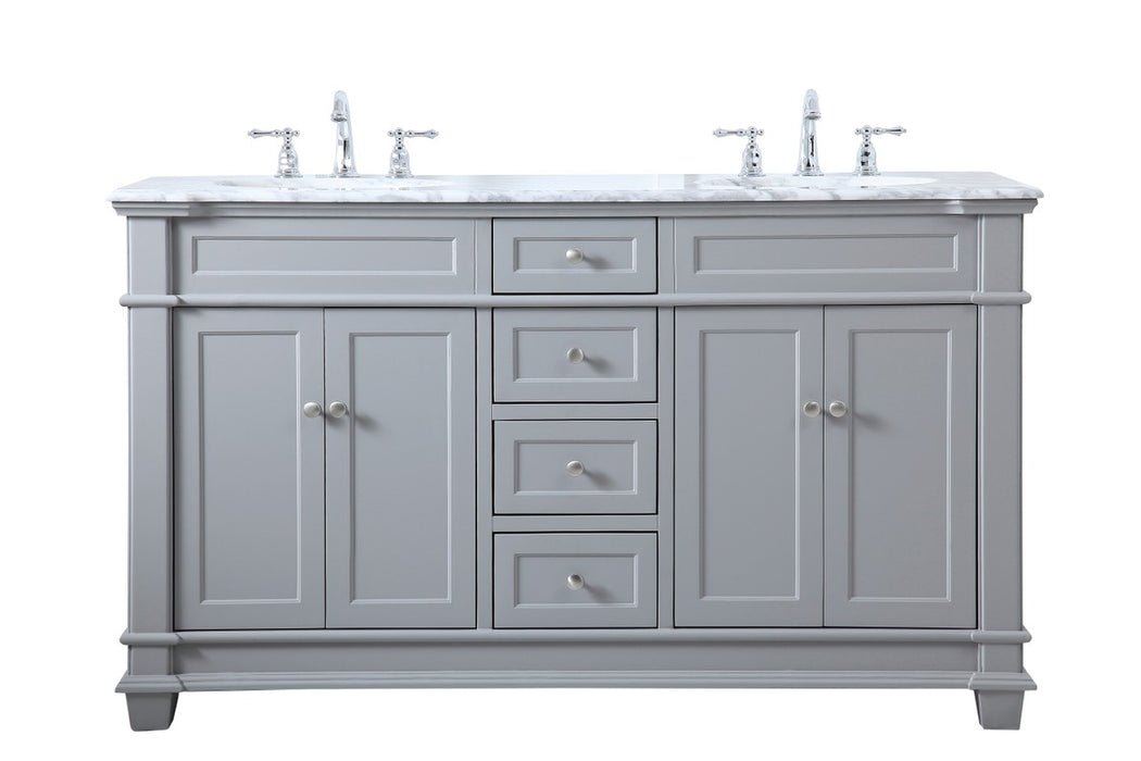 Elegant Lighting VF50060DGR Bathroom Vanity Set, Grey