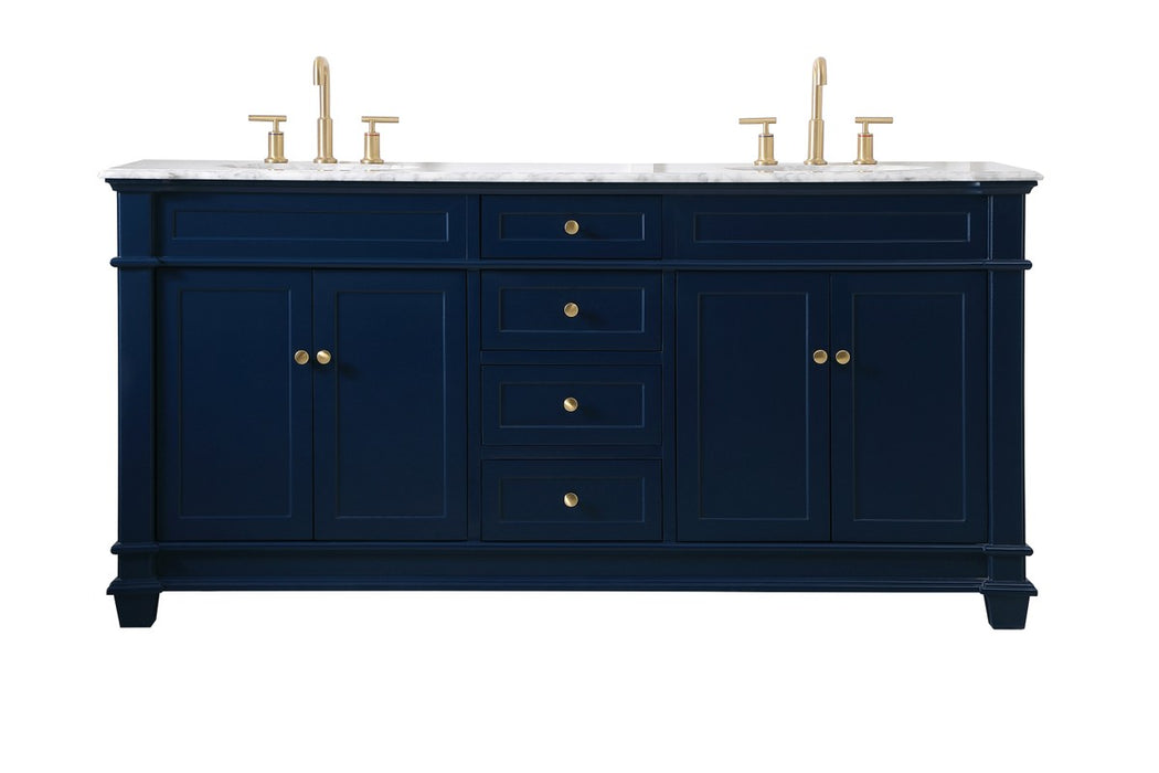 Elegant Lighting VF50072DBL Bathroom Vanity Set, Blue