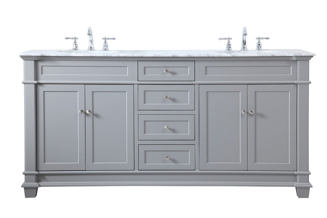 Elegant Lighting VF50072DGR Bathroom Vanity Set, Grey