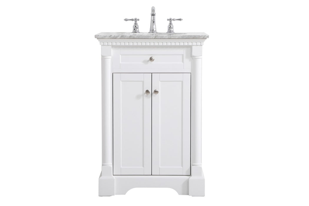 Elegant Lighting VF53024WH Bathroom Vanity Set, White