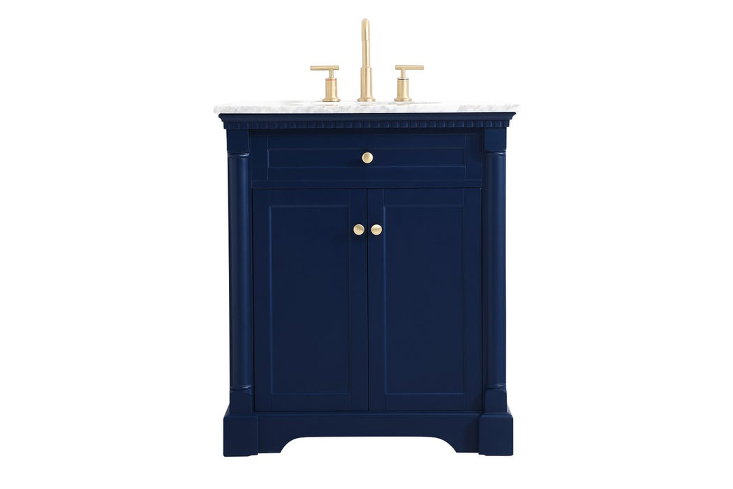 Elegant Lighting VF53030BL Bathroom Vanity Set, Blue