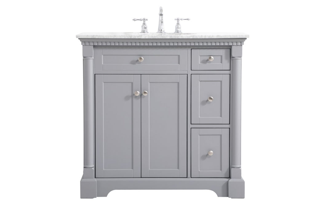 Elegant Lighting VF53036GR Bathroom Vanity Set, Grey