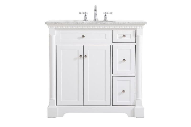 Elegant Lighting VF53036WH Bathroom Vanity Set, White