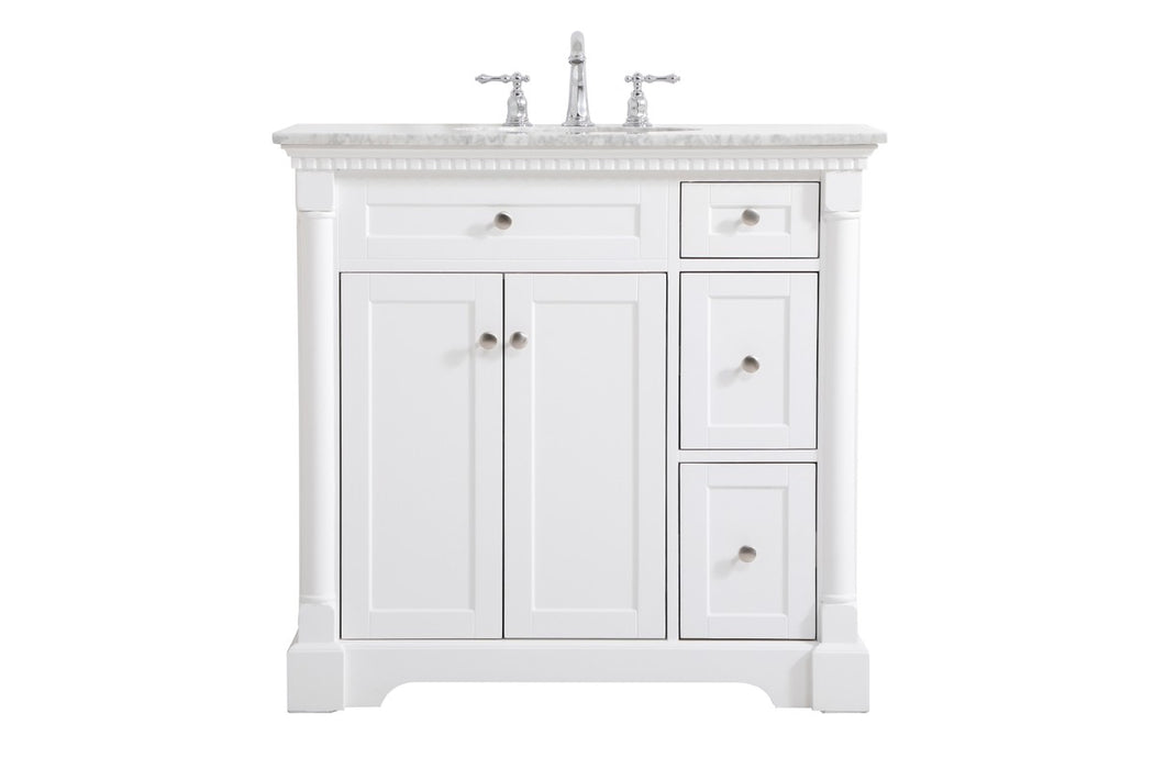 Elegant Lighting VF53036WH Bathroom Vanity Set, White