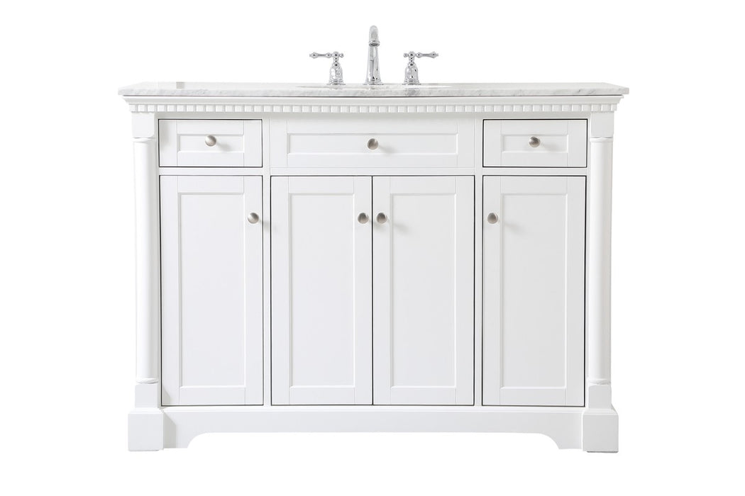 Elegant Lighting VF53048WH Bathroom Vanity Set, White