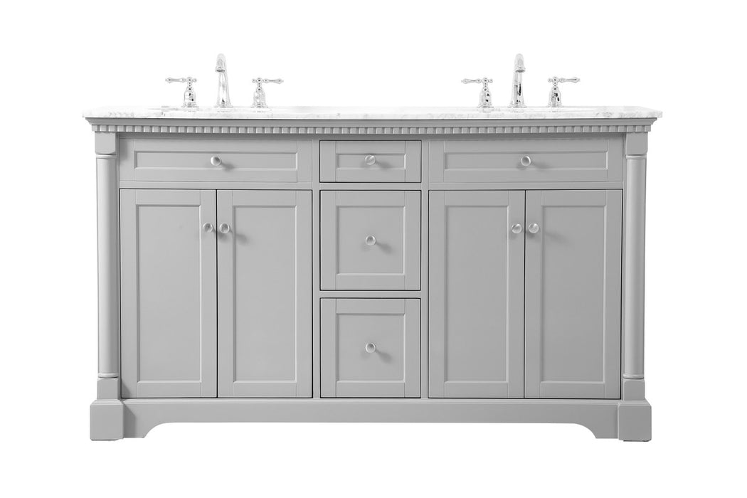 Elegant Lighting VF53060DGR Bathroom Vanity Set, Grey