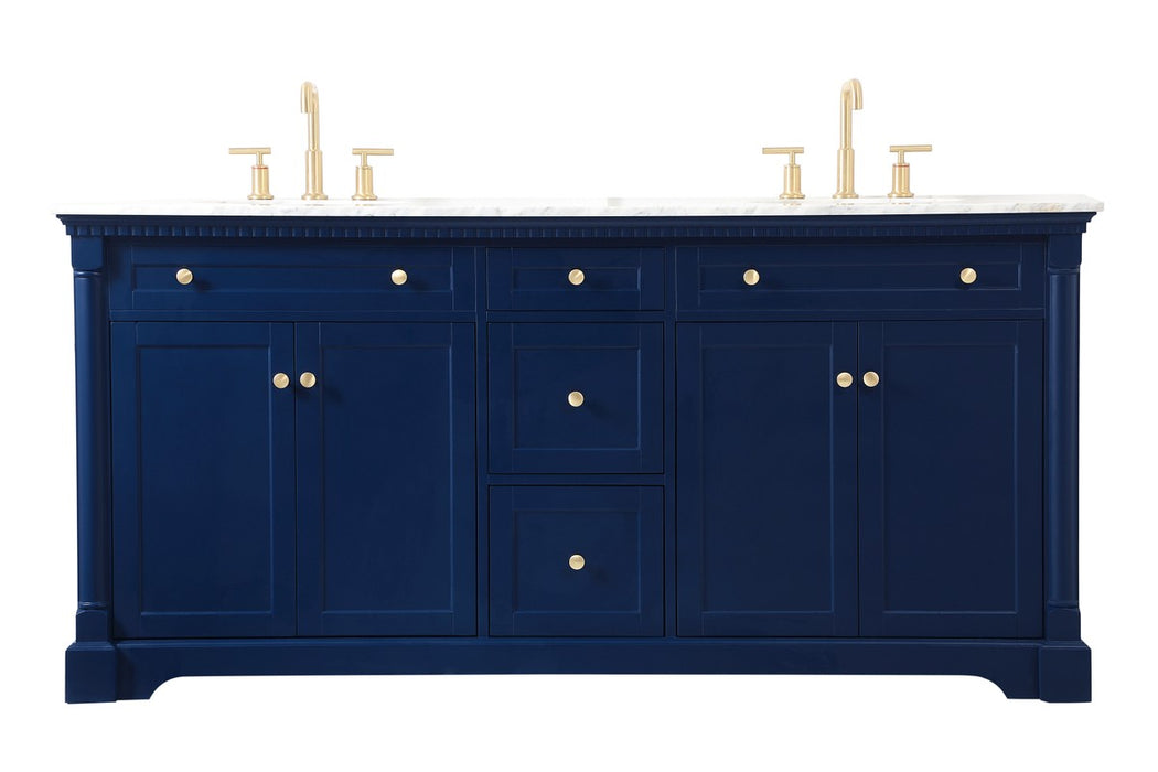 Elegant Lighting VF53072DBL Bathroom Vanity Set, Blue
