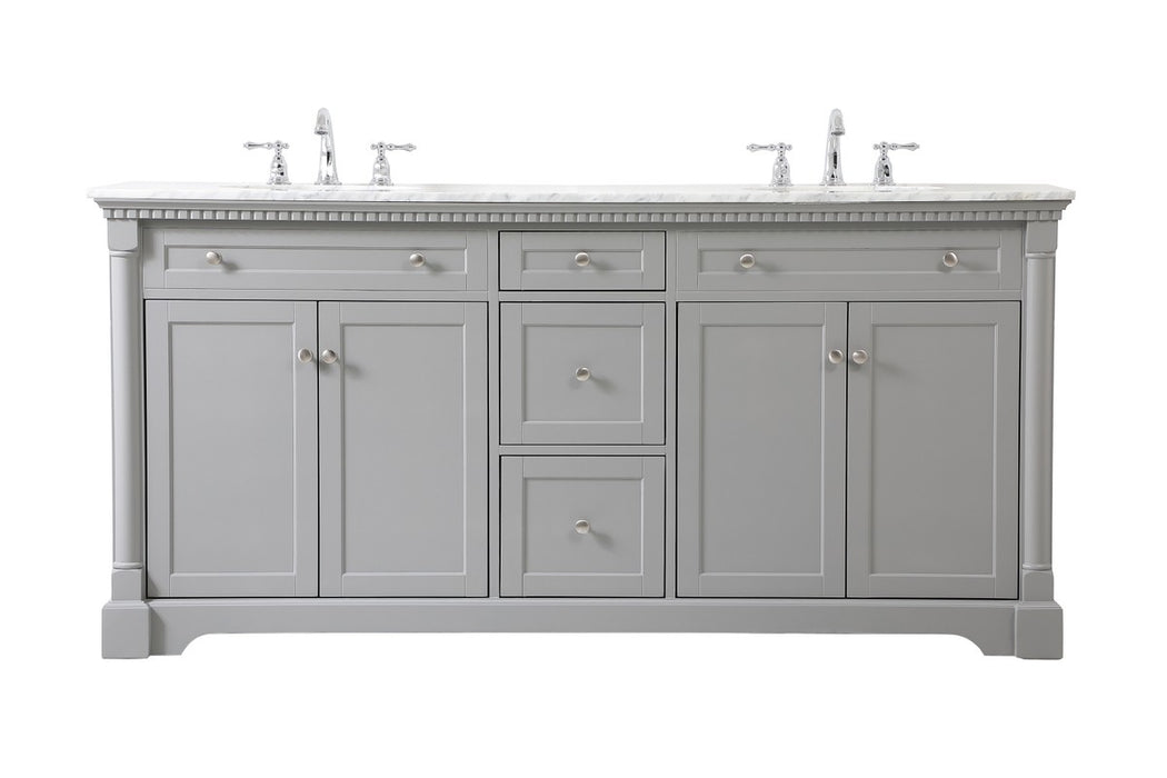 Elegant Lighting VF53072DGR Bathroom Vanity Set, Grey