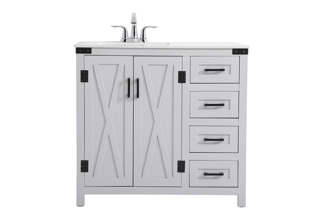 Elegant Lighting VF90236GR Bathroom Vanity, Grey