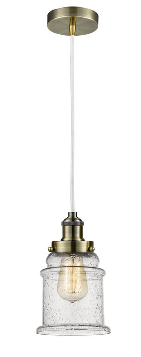 Innovations 100AB-10W-1H-AB-G184 One Light Mini Pendant, Antique Brass