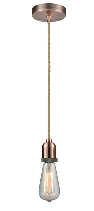 Innovations 100AC-10RE-0AC One Light Mini Pendant, Antique Copper