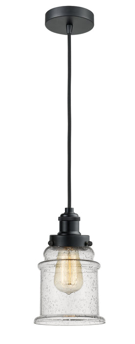 Innovations 100BK-10BK-1H-BK-G184 One Light Mini Pendant, Matte Black