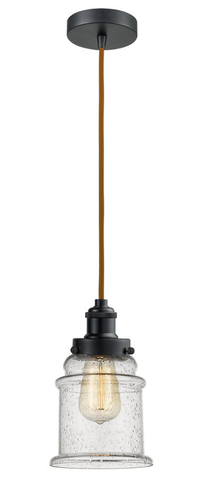 Innovations 100BK-10CR-1H-BK-G184 One Light Mini Pendant, Matte Black