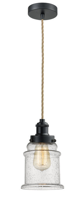 Innovations 100BK-10RE-1H-BK-G184 One Light Mini Pendant, Matte Black