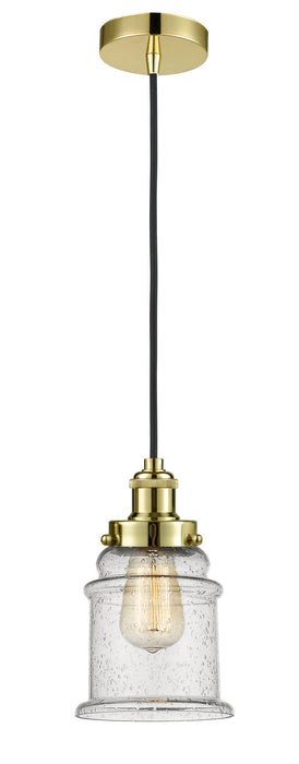 Innovations 100GD-10BK-1H-GD-G184 One Light Mini Pendant, Gold