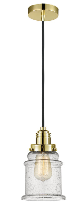 Innovations 100GD-10BK-2H-GD-G184 One Light Mini Pendant, Gold