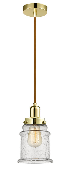 Innovations 100GD-10CR-0H-GD-G184 One Light Mini Pendant, Gold
