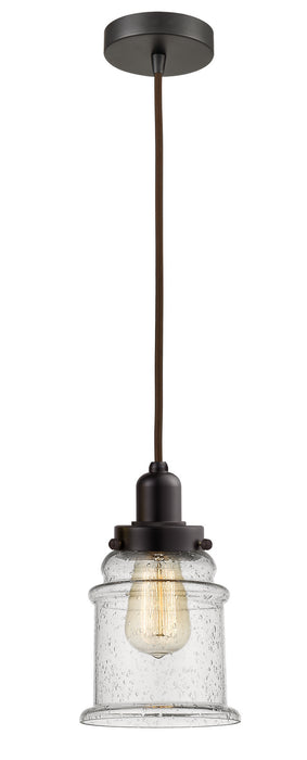 Innovations 100OB-10BR-0H-OB-G184 One Light Mini Pendant, Oil Rubbed Bronze