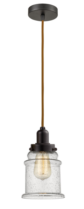 Innovations 100OB-10CR-0H-OB-G184 One Light Mini Pendant, Oil Rubbed Bronze