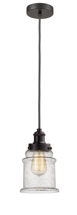 Innovations 100OB-10GY-1H-OB-G184 One Light Mini Pendant, Oil Rubbed Bronze